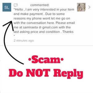 SCAMMERS ALERT!!!